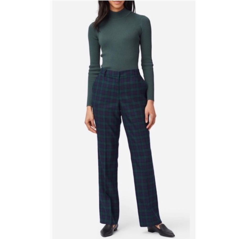 Pendleton Vintage 80s 90s Black Watch Tartan Plaid Pleated Trouser Pants Size 4